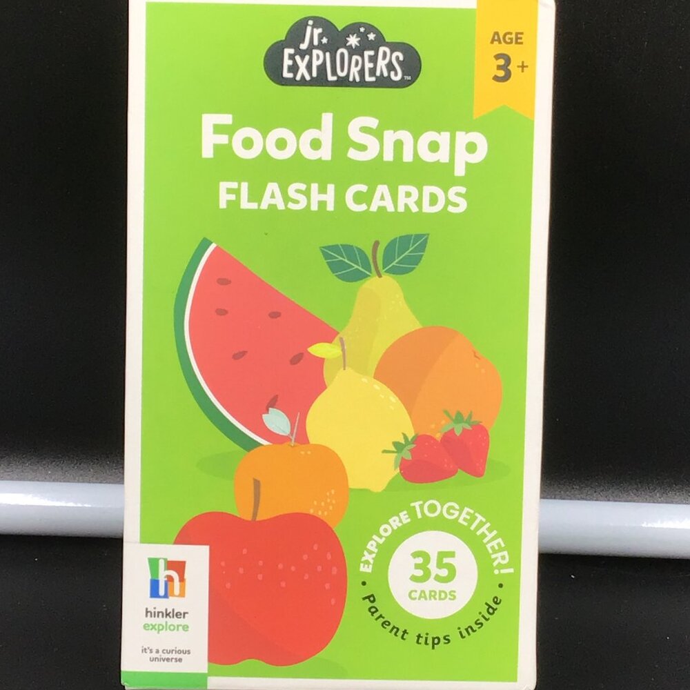 Hinkler Jr. Explorers Food Snap Flash Cards 35 Count
